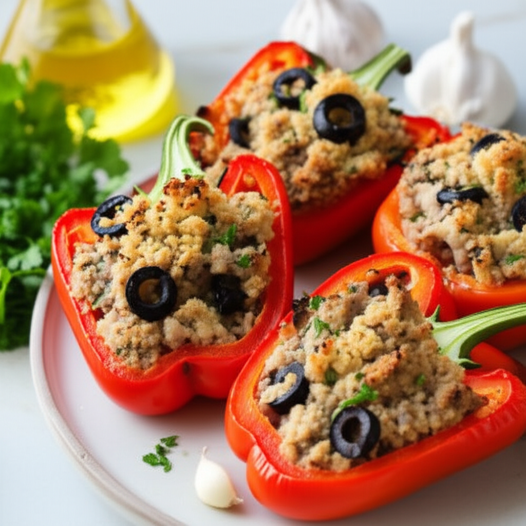 Baked Capsicum Bell Peppers image