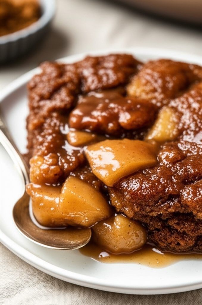 Baked Caramel Apple Pudding image