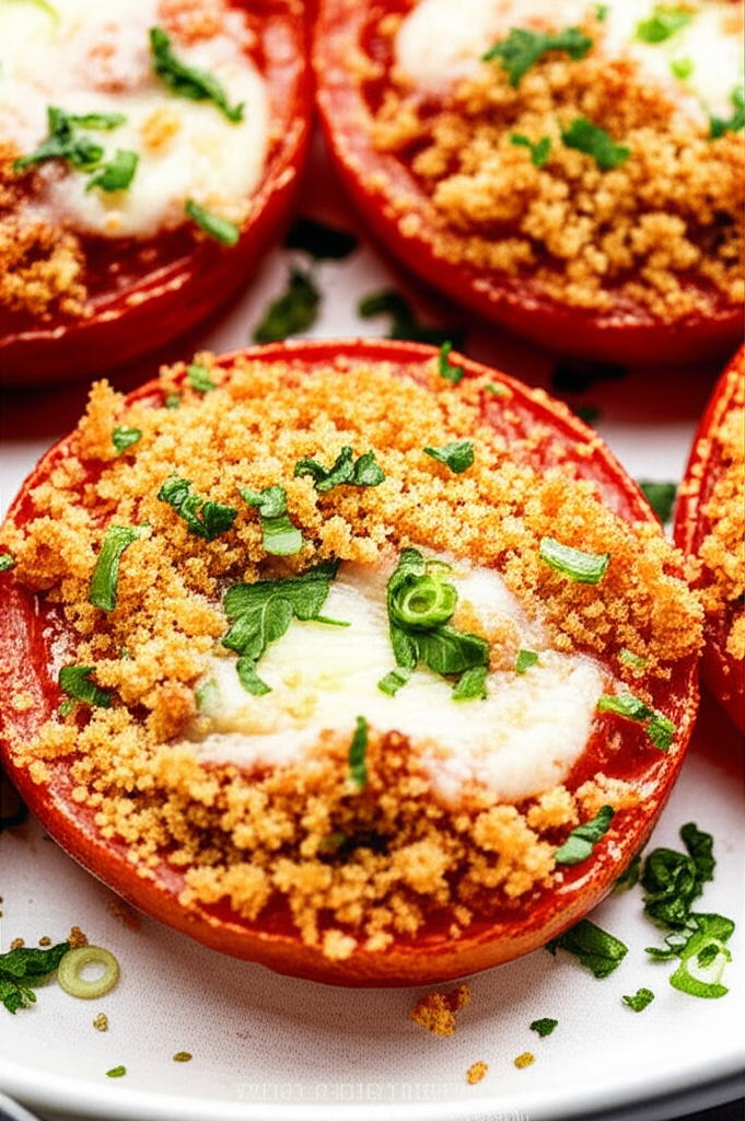 Baked Caramelized Parmesan Tomatoes image