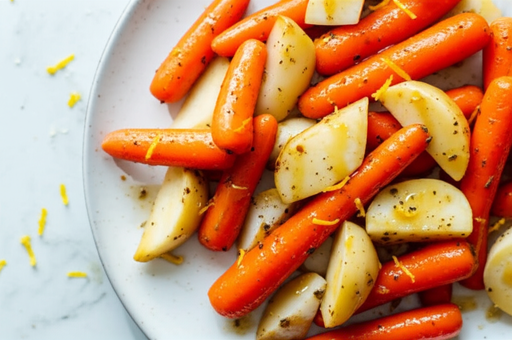 Baked Carrots Turnips Rutabagas image