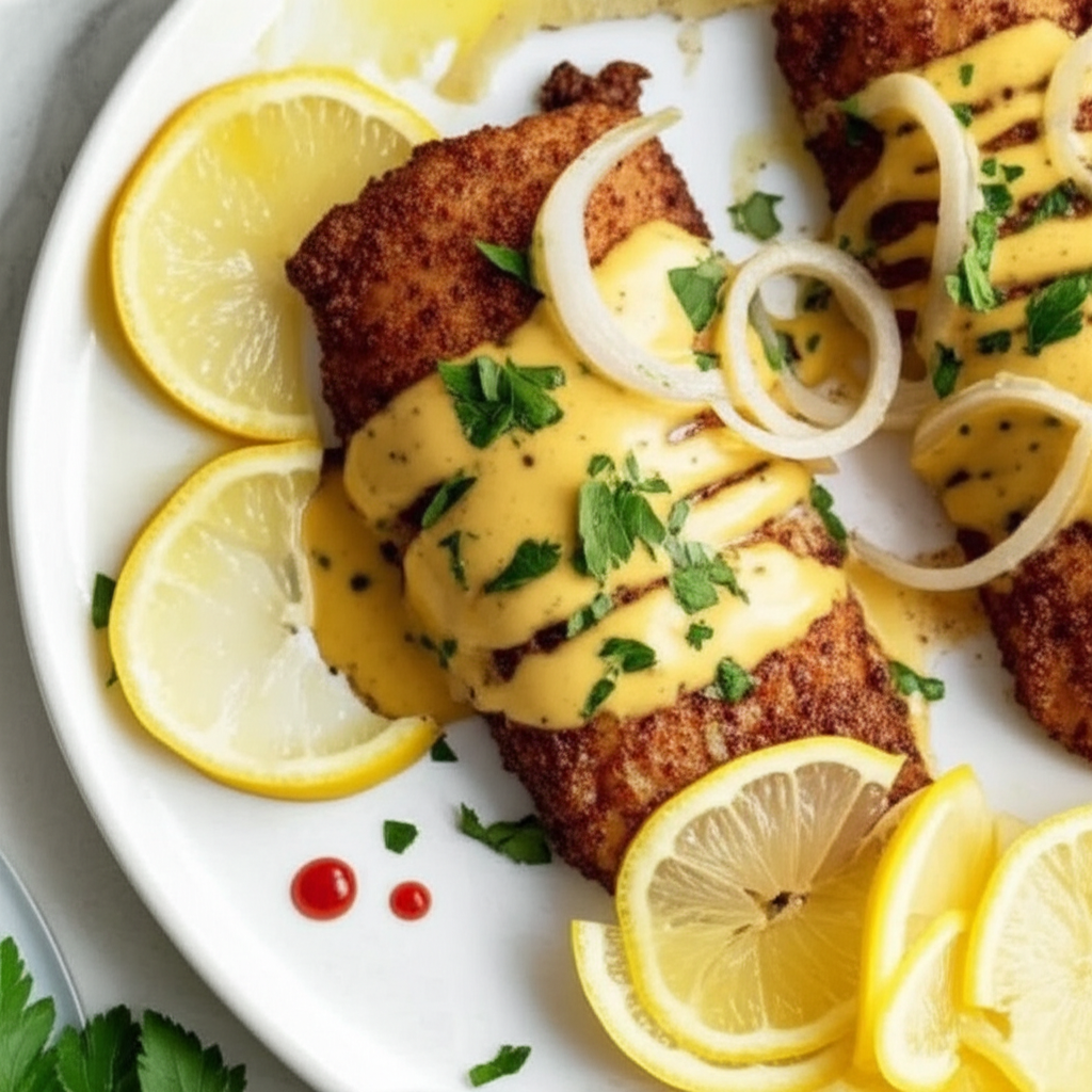 Baked Catfish Dijon image