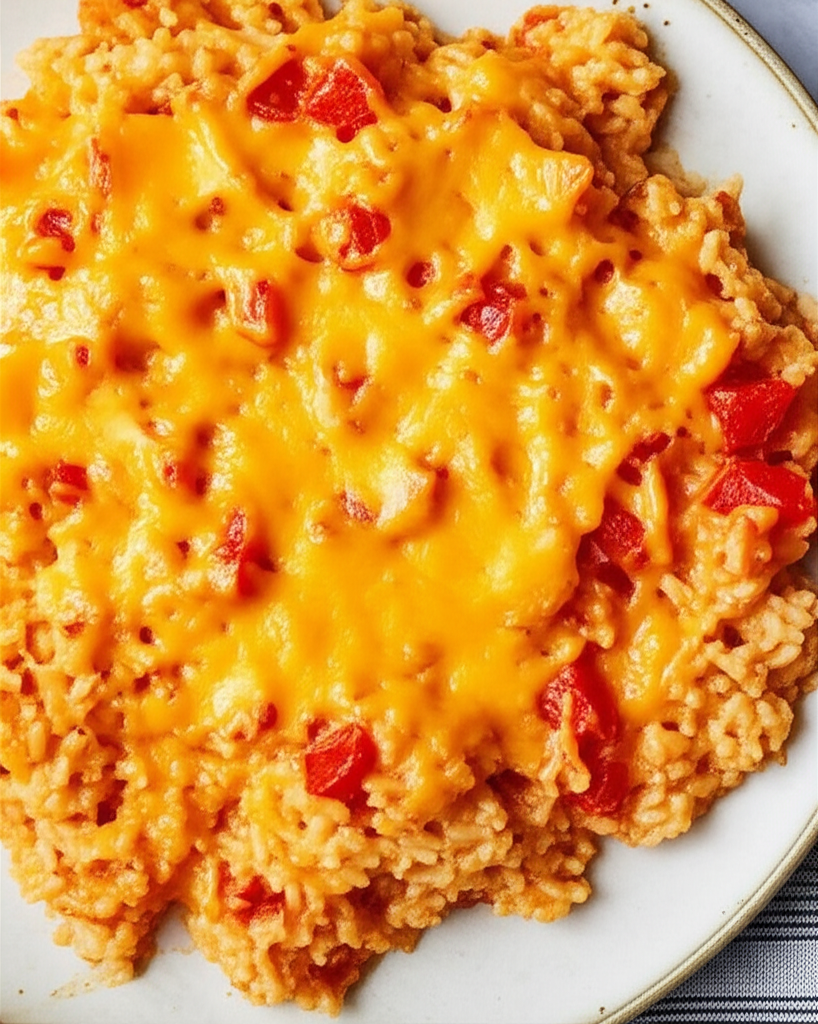 Baked Cheddar And Tomato Rice image