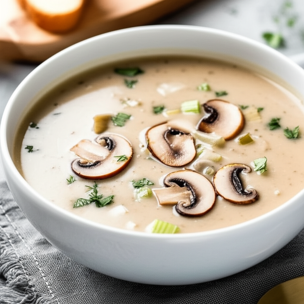 30 Minute Cream Of Mushroom Soup image