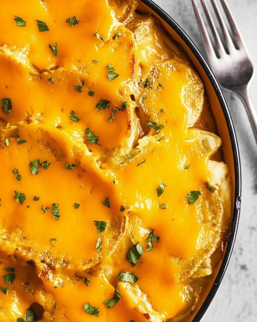 Baked Cheddar Potatoes image