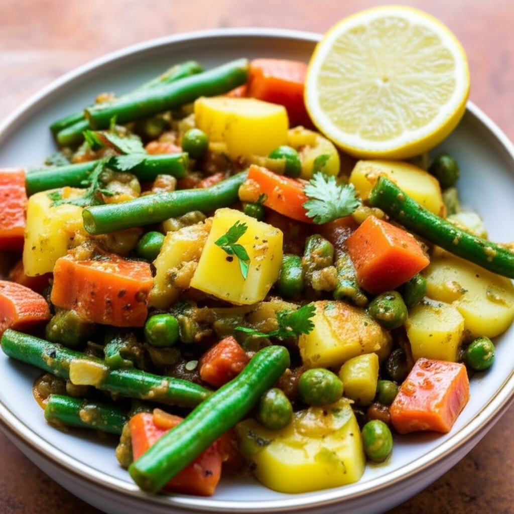 Mixed Vegetables With Jaipuri Spices image