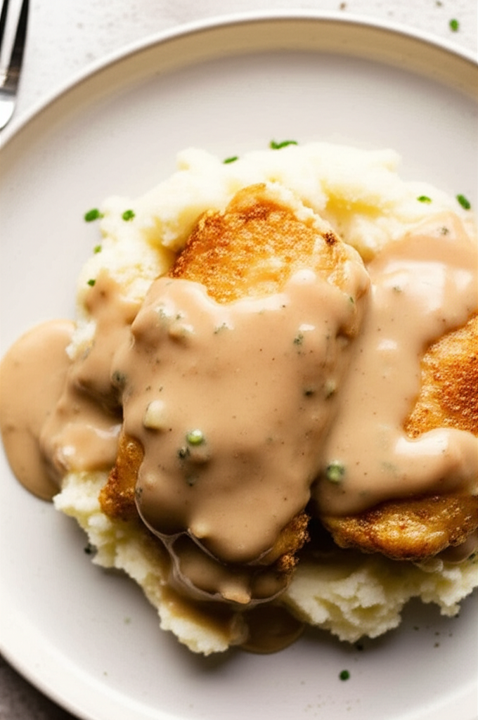 Baked Chicken And Gravy image