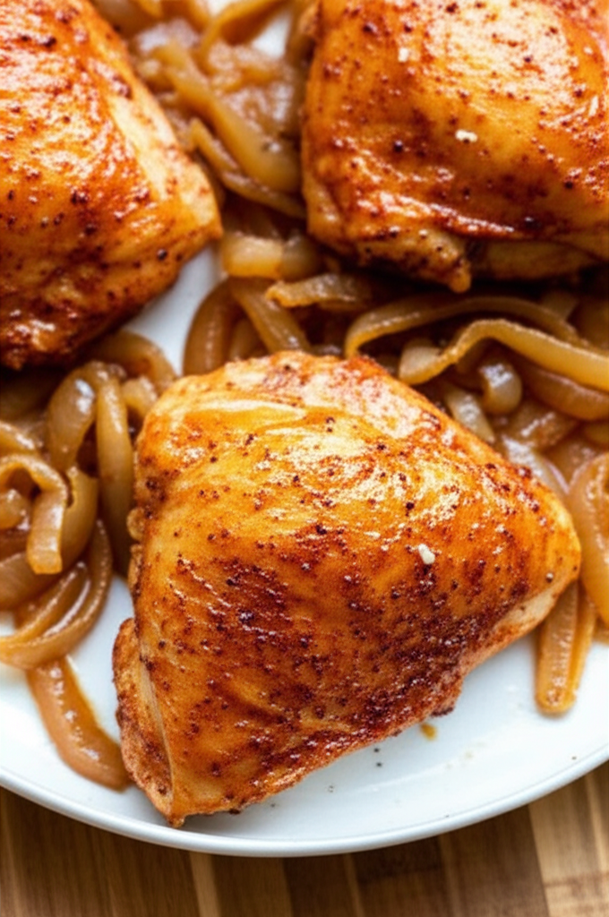 Baked Chicken And Onions image