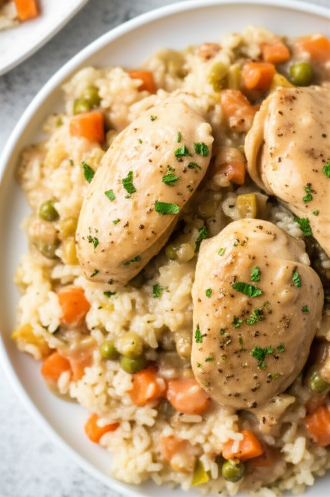 Baked Chicken And Rice With Three Soups image