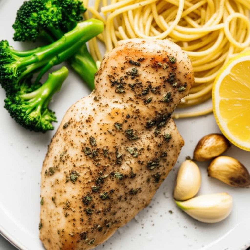 Baked Chicken Breasts With Garlic And Oregano image