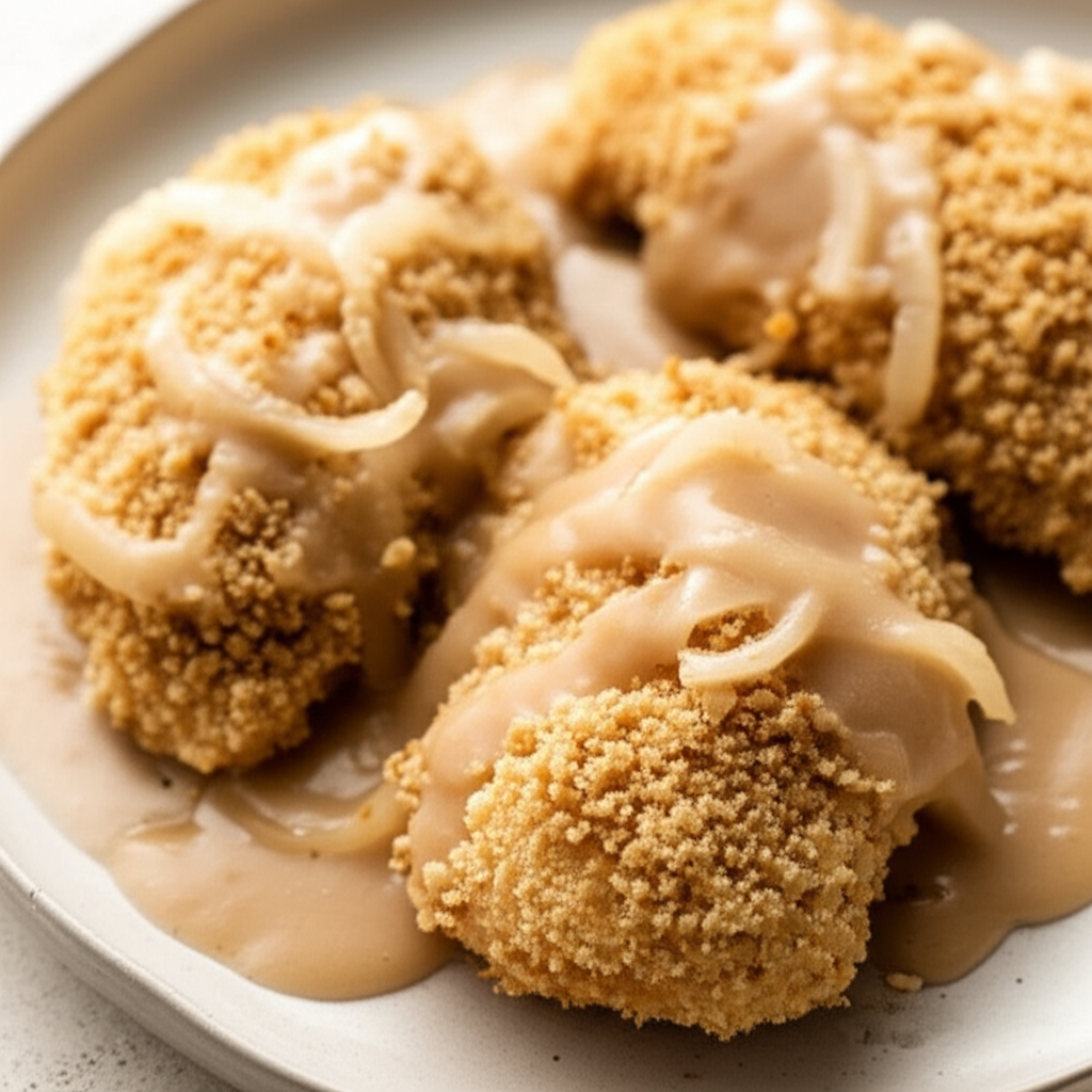 Baked Chicken Breasts With Gravy image