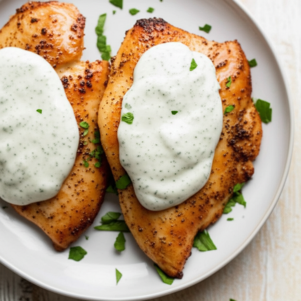 Baked Chicken Breasts With Horseradish Cream Sauce image