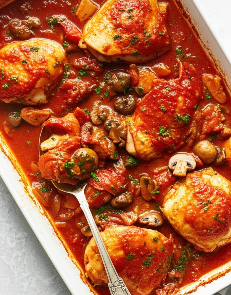 Baked Chicken Cacciatore image