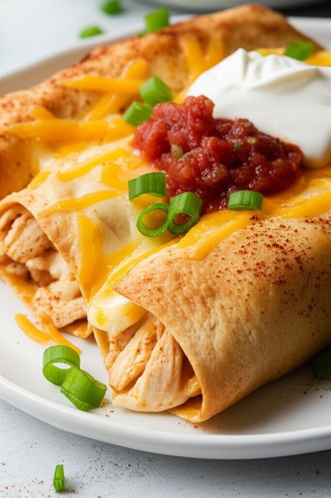 Baked Chicken Chimichanga image