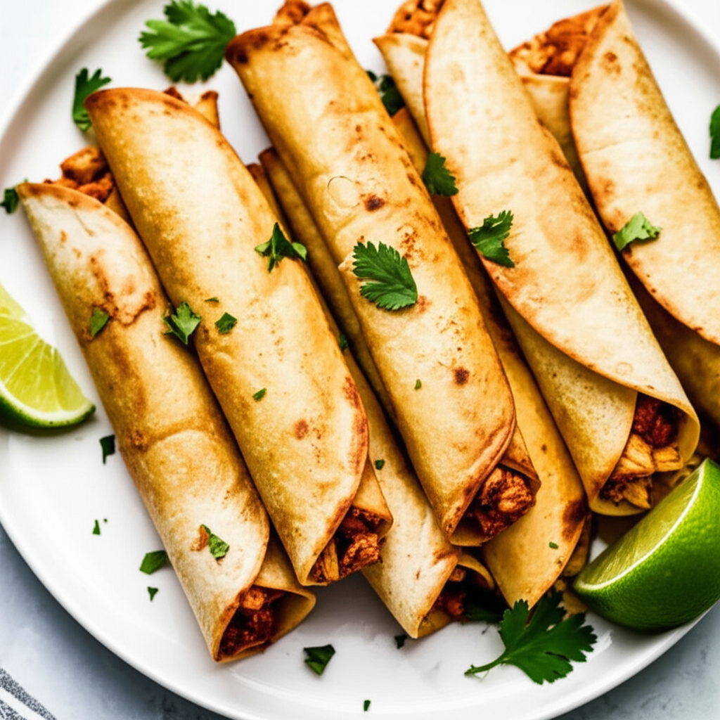 Baked Chicken Chipotle Flautas image