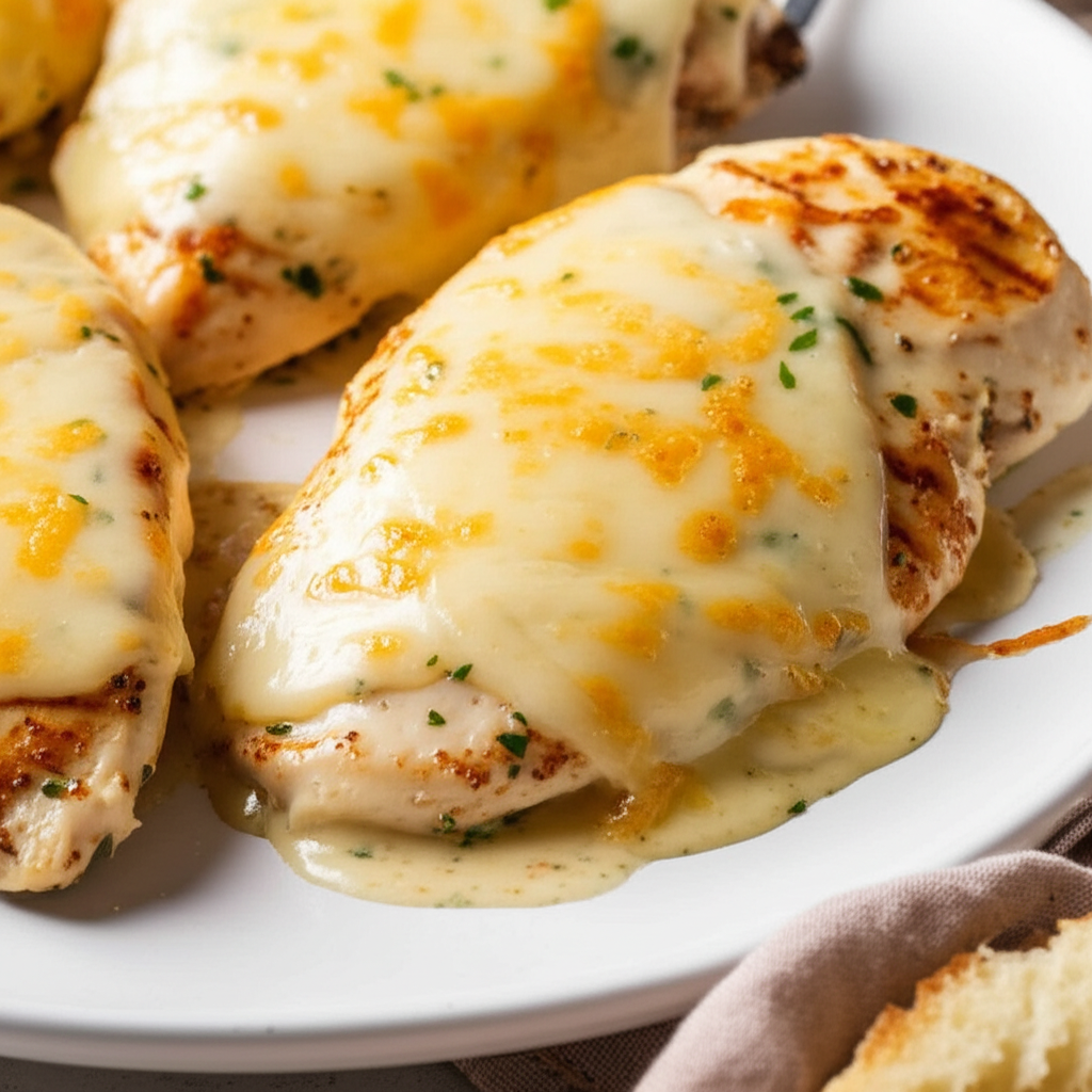 Baked Chicken Dijon With Swiss Cheese image