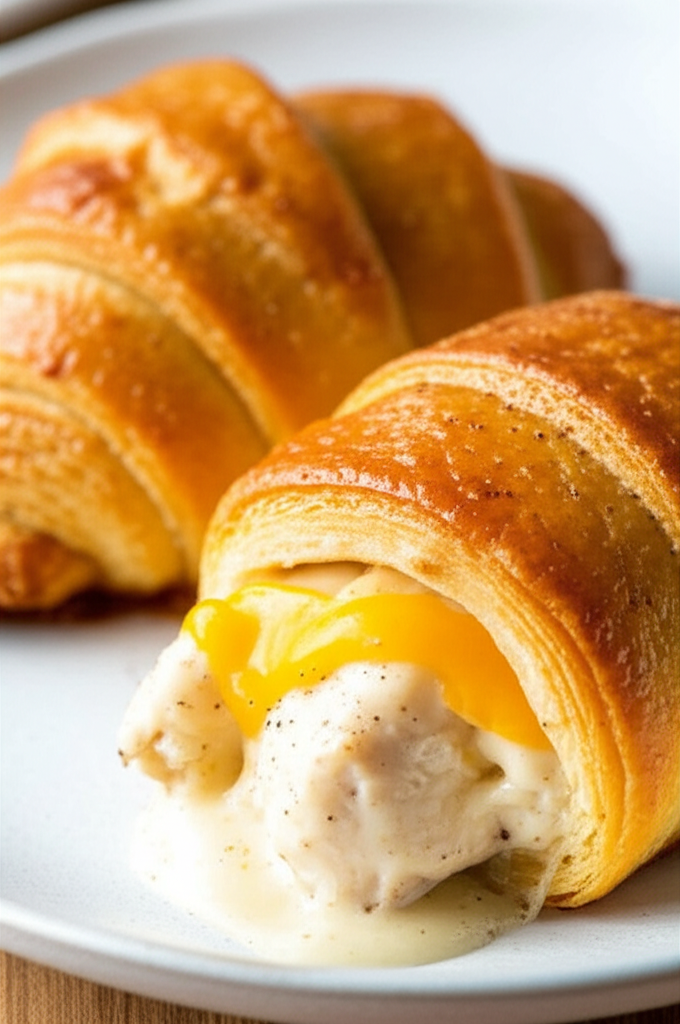 Baked Chicken In Crescent Rolls For 2 image
