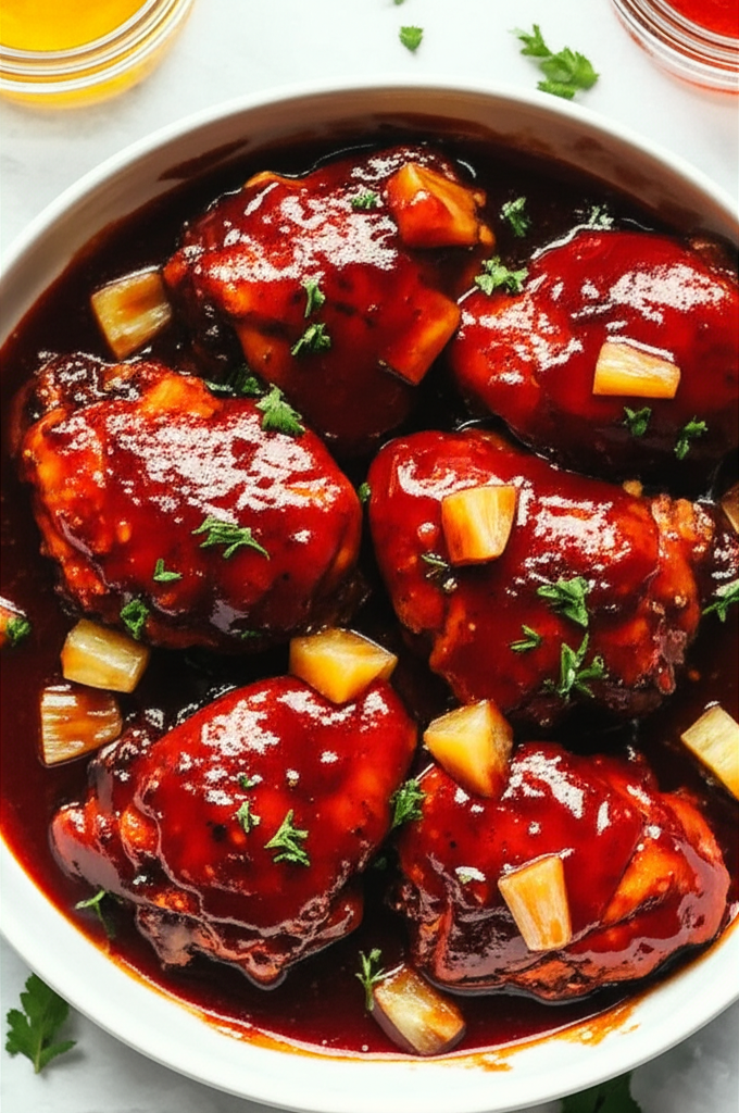 Baked Chicken In Honey Barbecue Sauce image