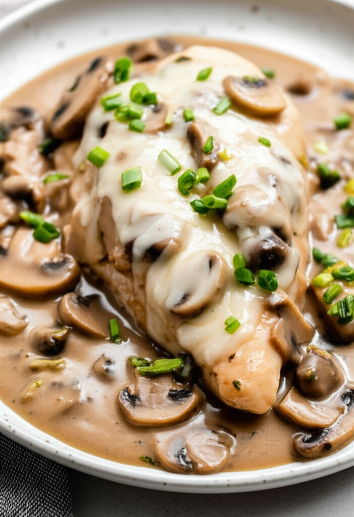 Baked Chicken In Mushroom Sauce image