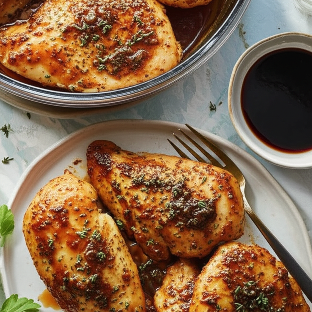 Baked Chicken W Light Sauce image