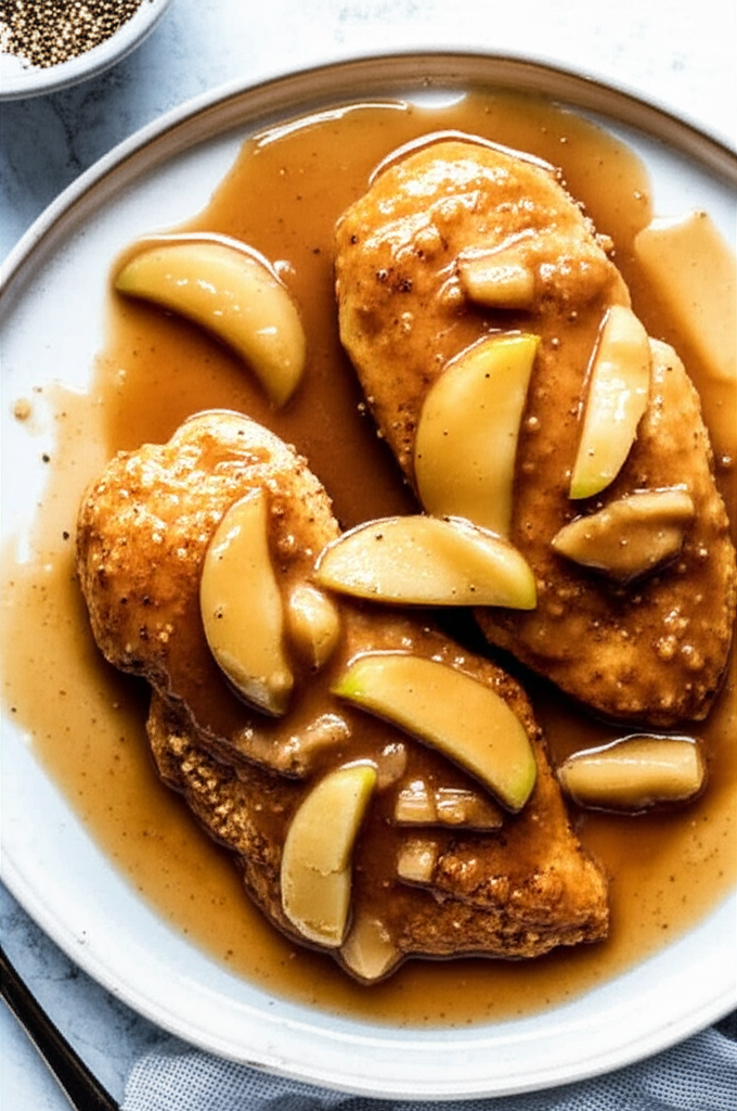 Baked Chicken With Apple Sherry Sauce image