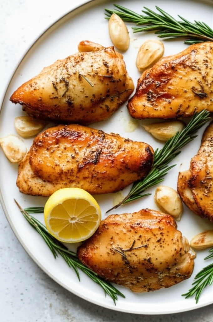 Baked Chicken With Garlic And Rosemary image