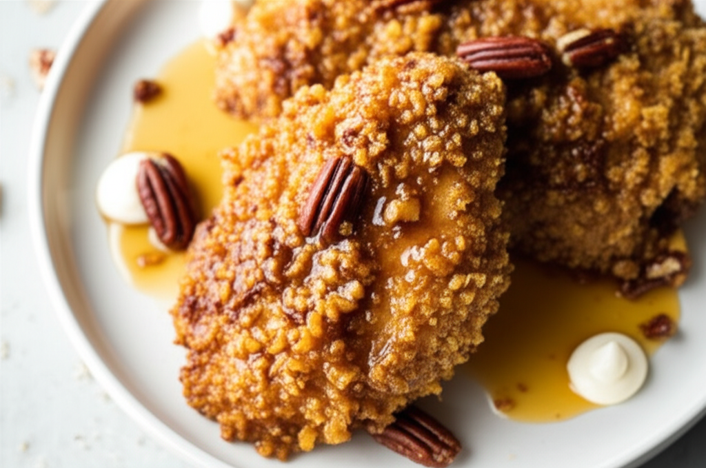 Baked Chicken With Honey And Pecans image