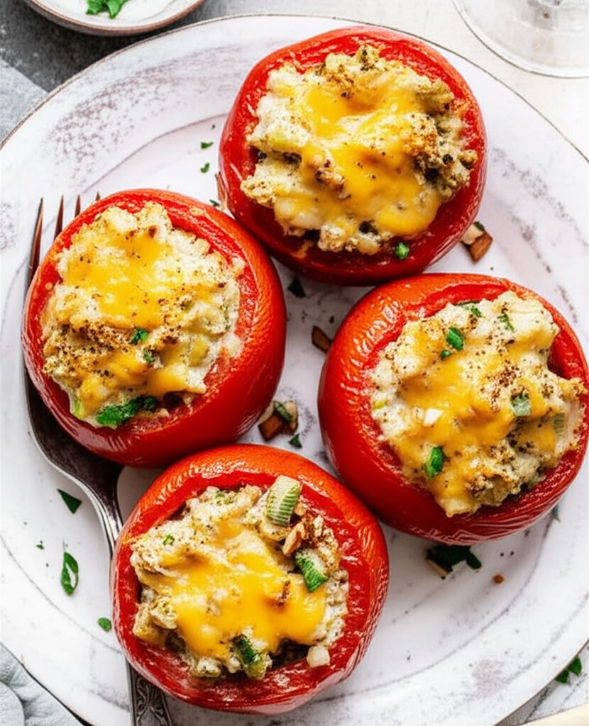 Baked Chicken Stuffed Tomatoes image