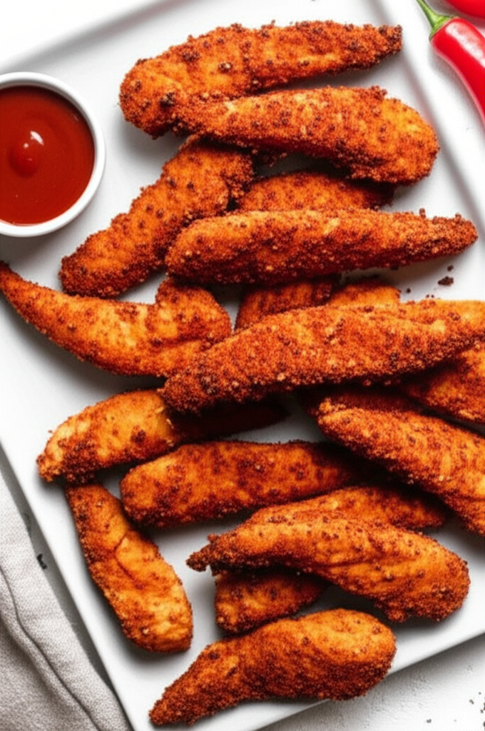 Baked Chili Red Chicken Strips image