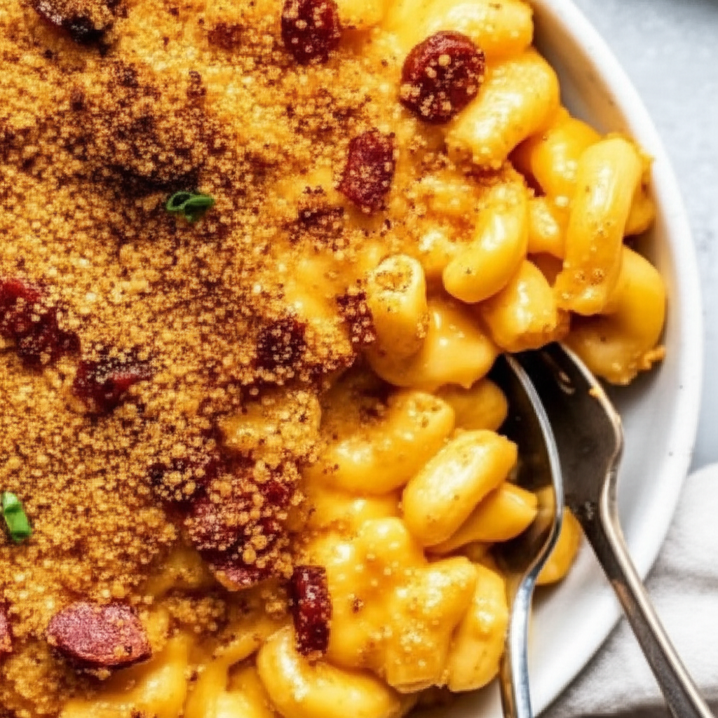 Baked Chorizo Cheesy Mac image