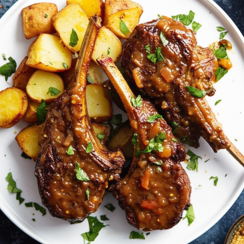 Baked Chutney Lamb Chops image