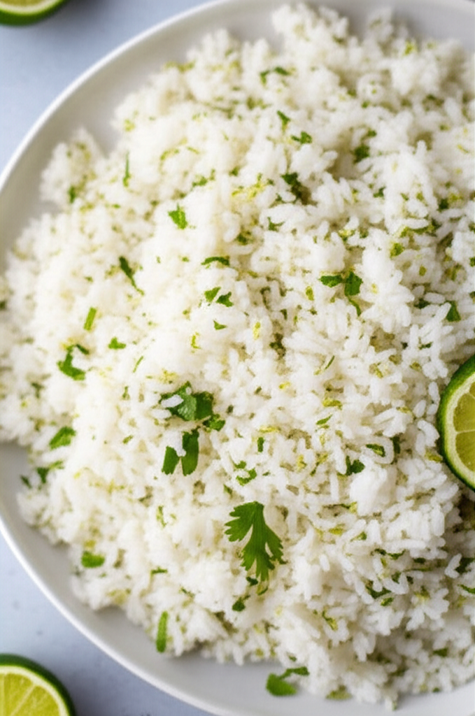 Baked Cilantro Lime Rice Low Fat image