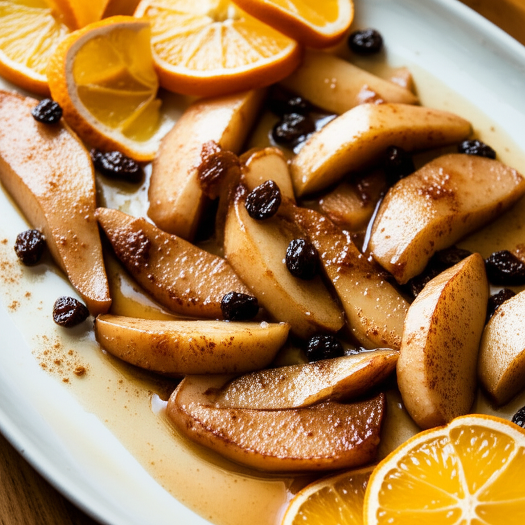 Baked Citrus Apples And Pears image