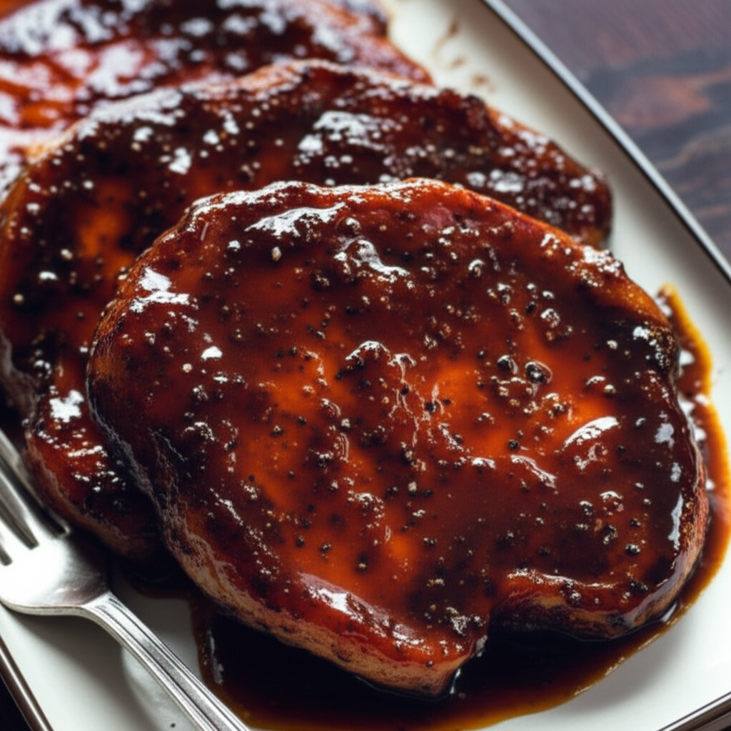 Baked Coca Cola Pork Chops image
