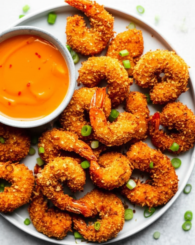 Baked Coconut Shrimp With Curried Apricot Sauce image