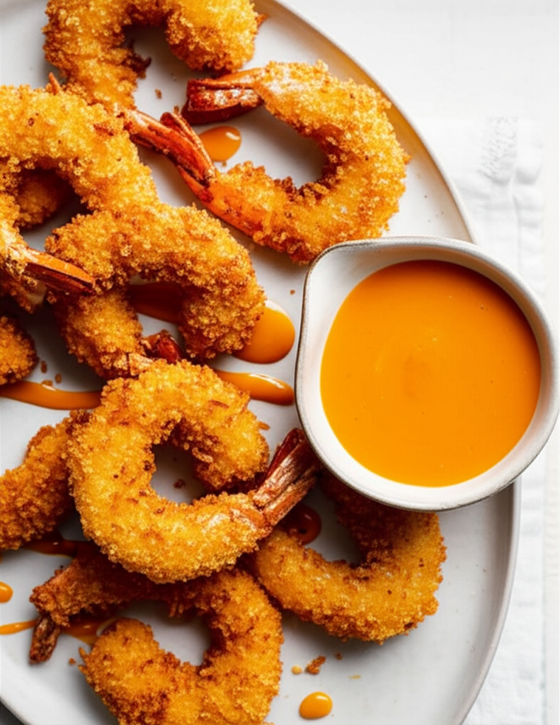 Baked Coconut Shrimp With Spicy Mango Sauce image