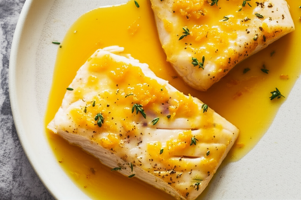 Baked Cod In Orange Sauce image
