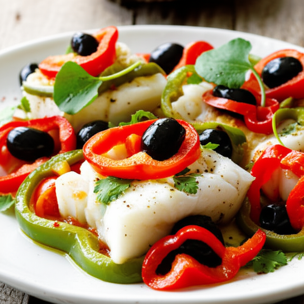 Baked Cod Spanish Style image