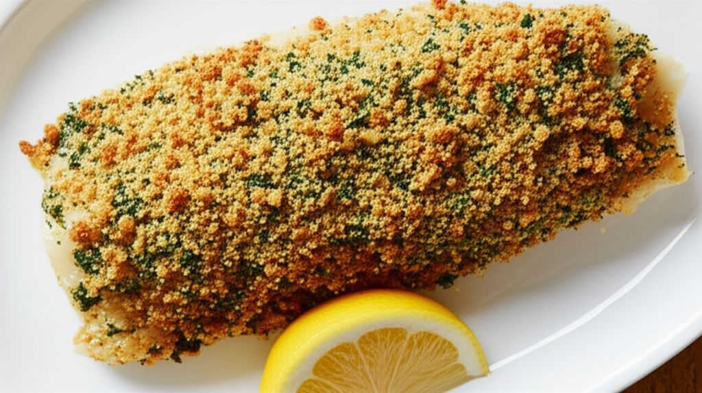 Baked Cod With Crunchy Lemon Herb Topping image