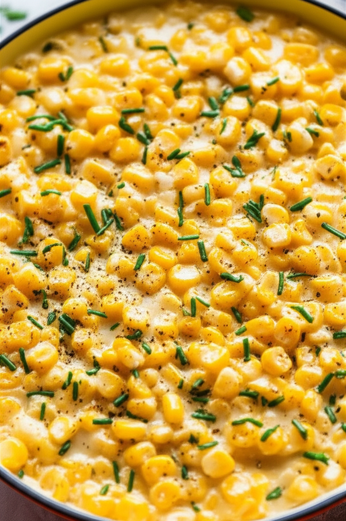 Baked Corn With Chives Sauce image