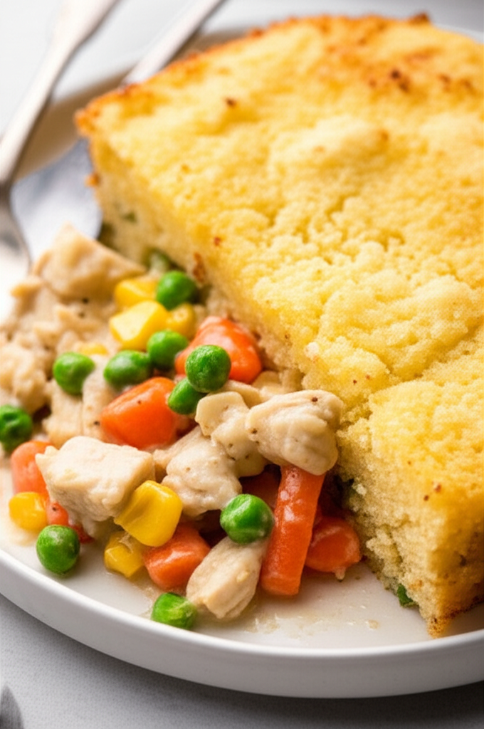 Baked Creamy Chicken And Cornbread image