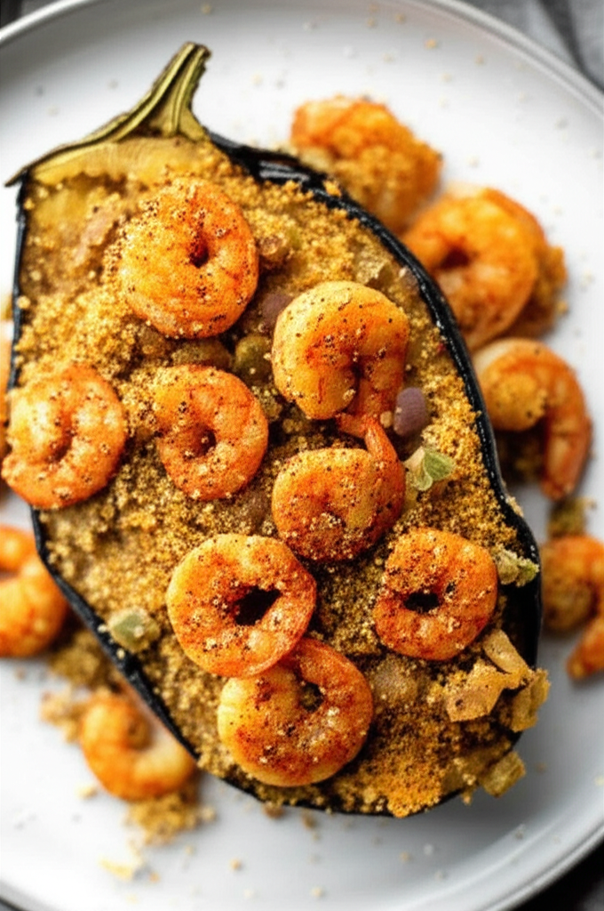 Baked Creole Eggplant Aubergine image