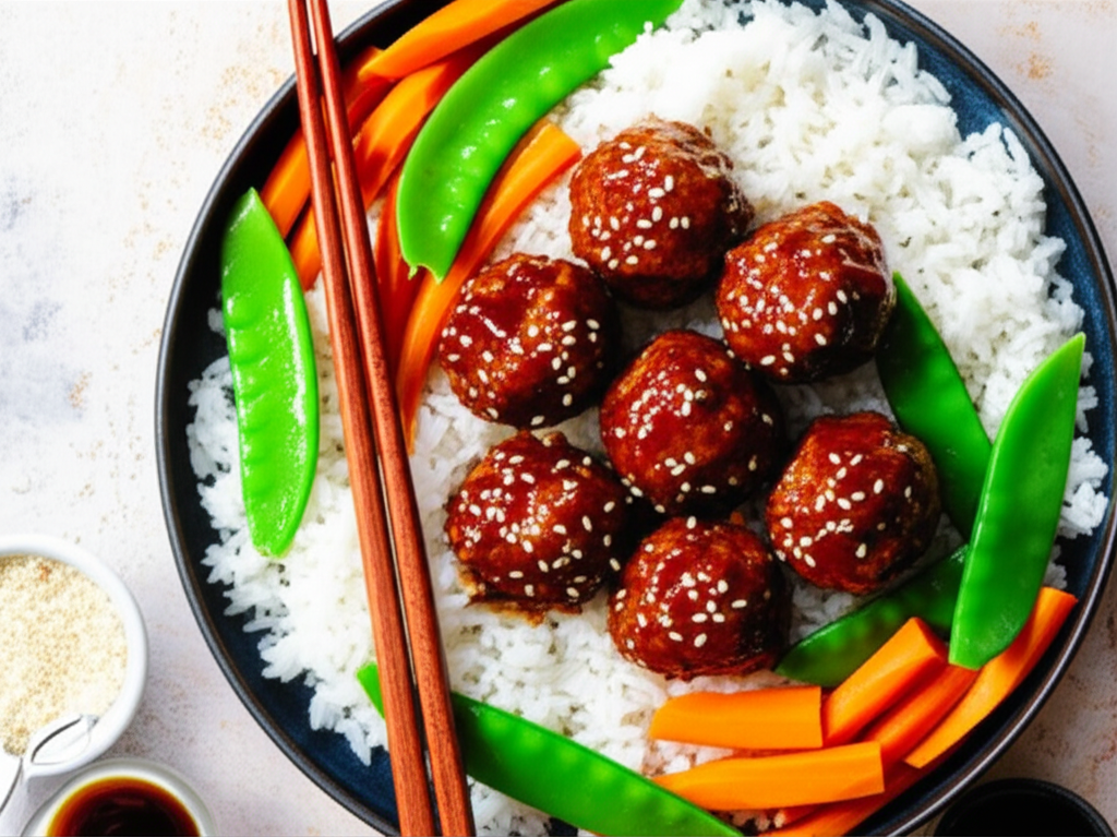 35 Minute Teriyaki Meatballs image