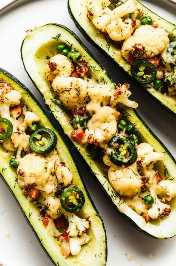 Baked Cucumbers With Cauliflower image