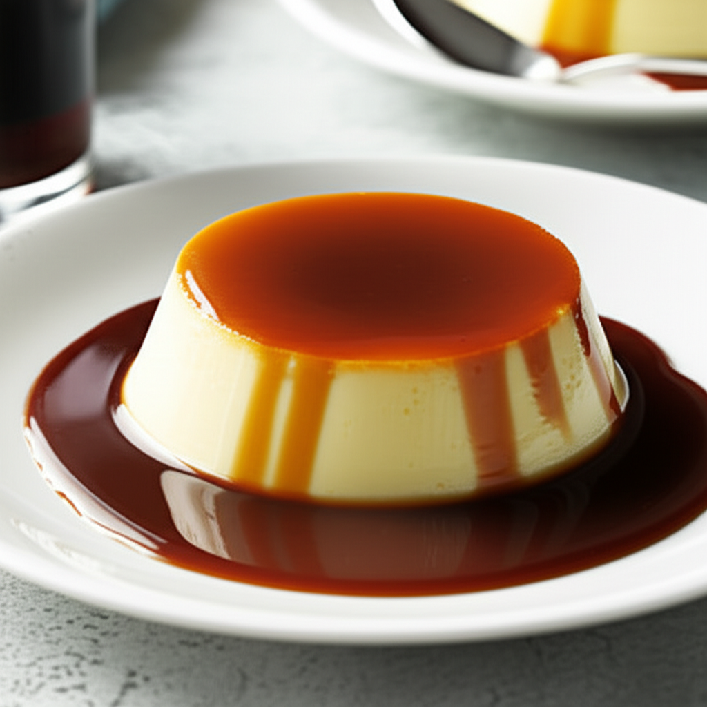 Baked Custard With Coffee Sauce image