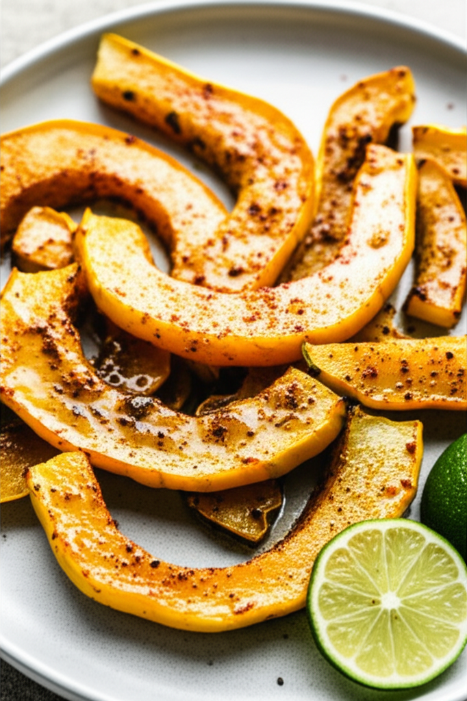 Baked Delicata Squash With Lime Butter image