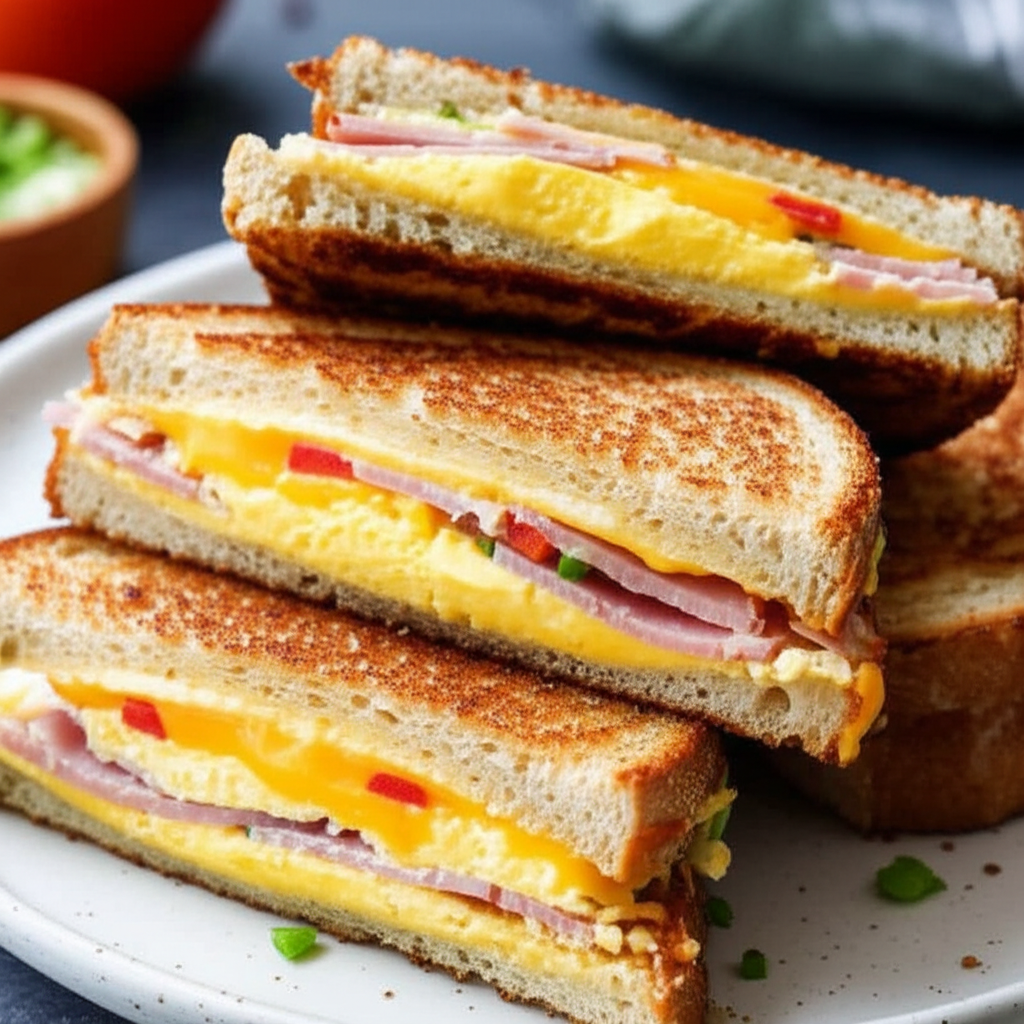 Baked Denver Sandwiches image
