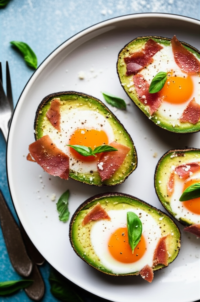 Baked Eggs And Avocados image