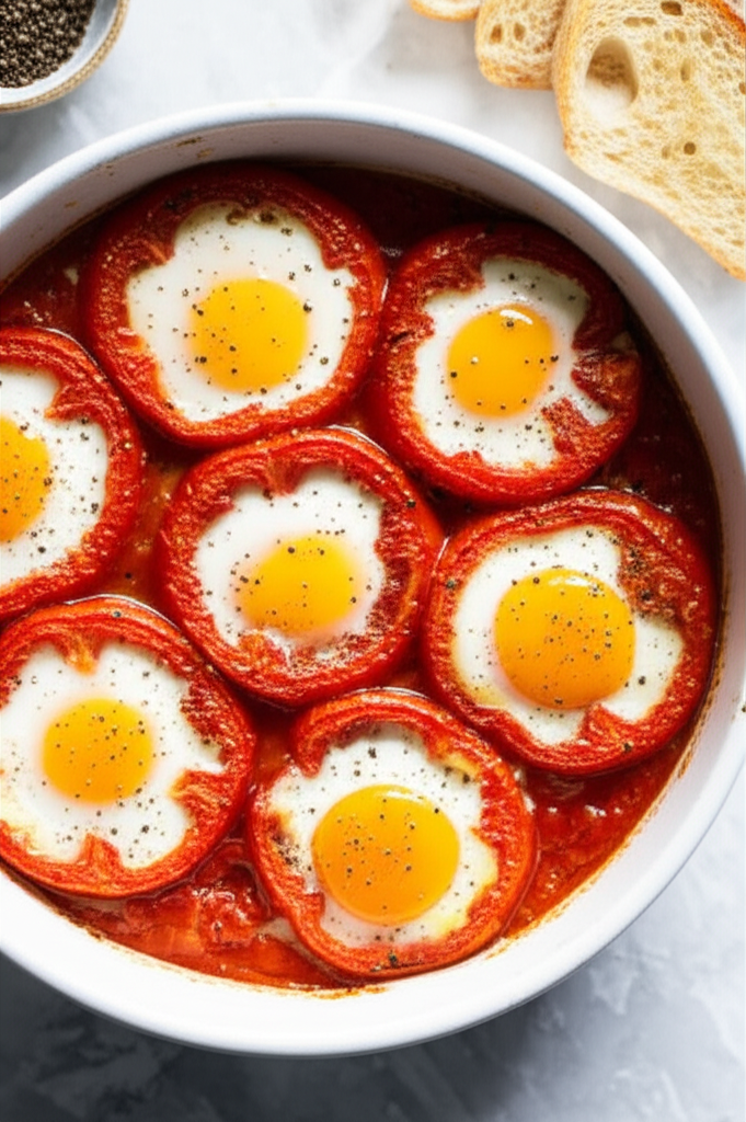 Baked Eggs In Tomatoes image