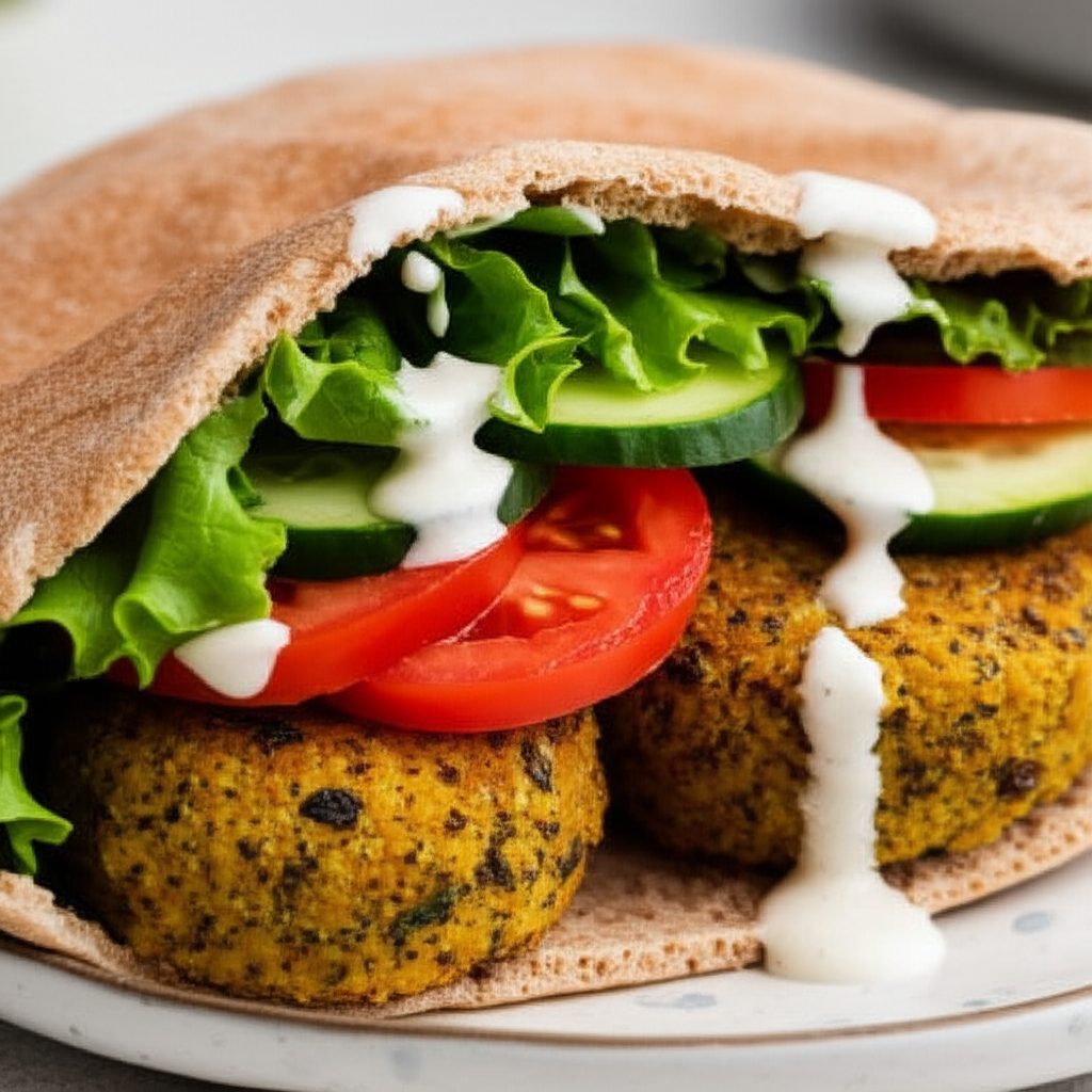 Baked Falafel Sandwich image