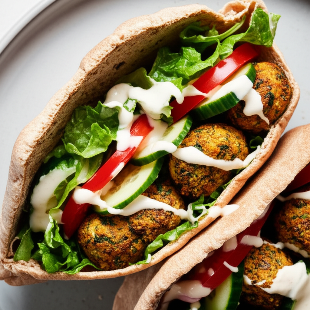 Baked Felafel Sandwich image